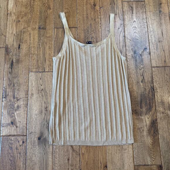 M Studio Linen Blend Relaxed Oversized Cardigan with Layer Tank Set Womens M - Picture 9 of 9